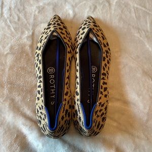 EUC Rothy’s cheetah point 8